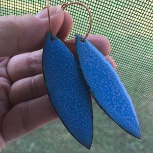 Enameled earrings